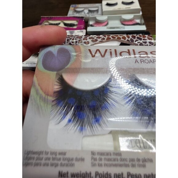 Bundle of 6 Halloween Feathers False Eyelashes - Picture 6 of 16